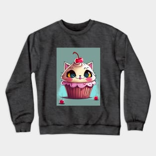 Cupcake Kitten Shirt Crewneck Sweatshirt